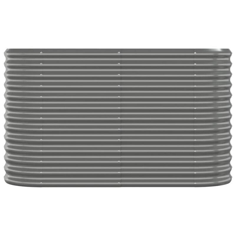 vidaXL Garden Raised Bed Patio Outdoor Raised Planter Box Powder-coated Steel