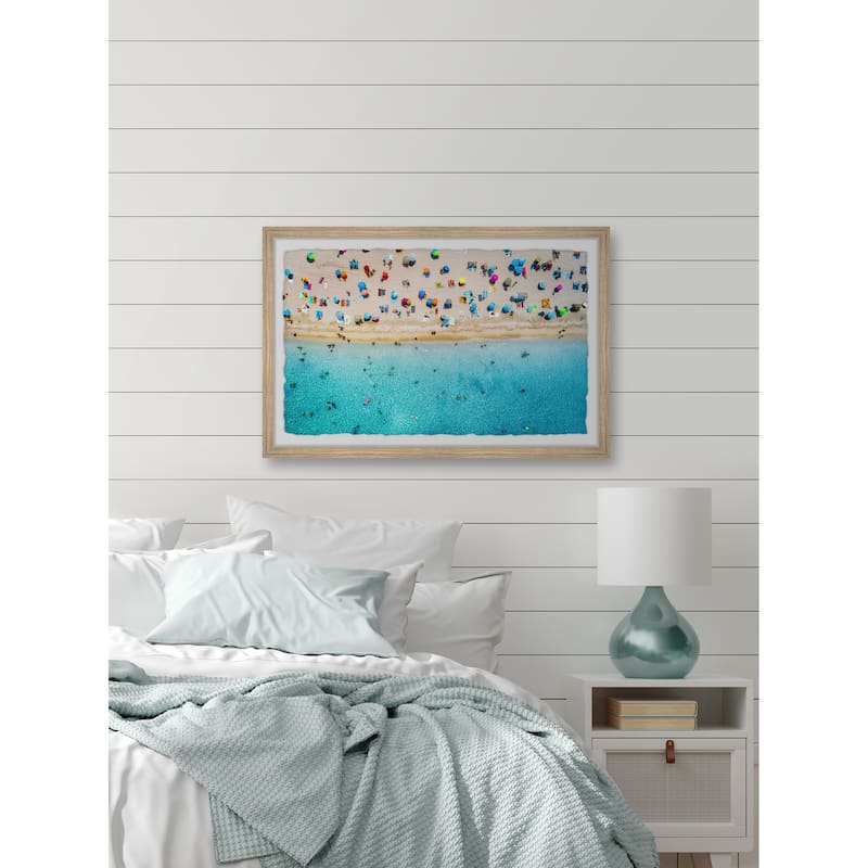 'Hectic Beach' Framed Painting Print