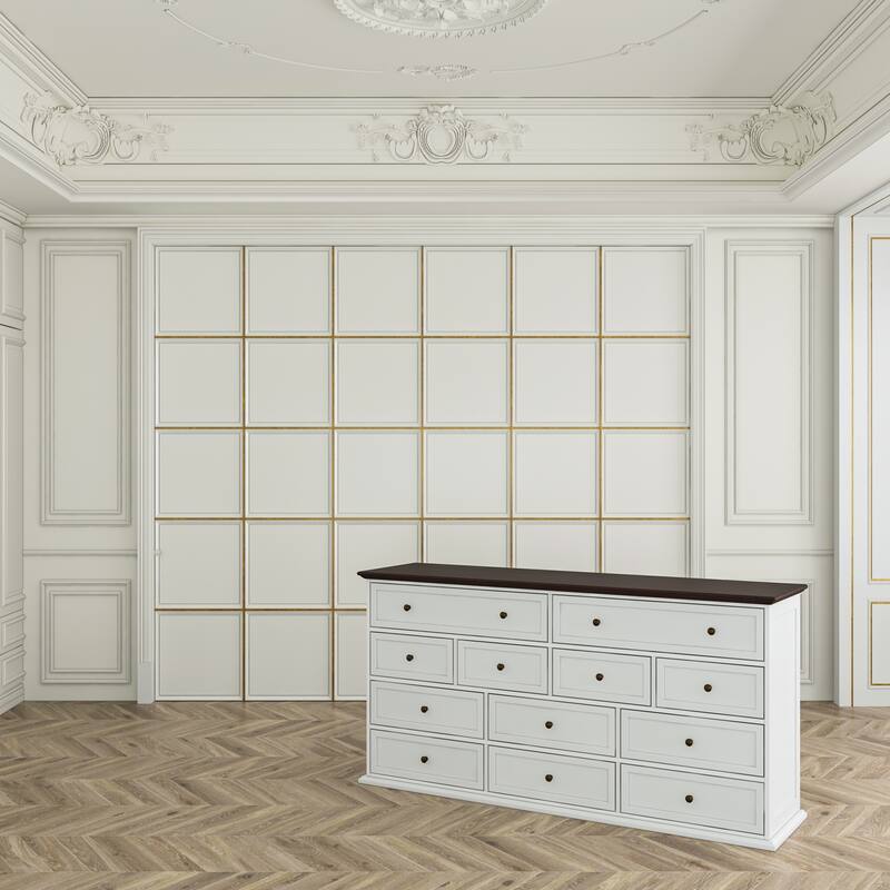 Contemporary Multi-Drawer Dresser for Stylish Storage Chest Console
