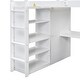 preview thumbnail 22 of 20, Wood Full Size Loft Bed with Built-in Wardrobe, Desk, Storage Shelves