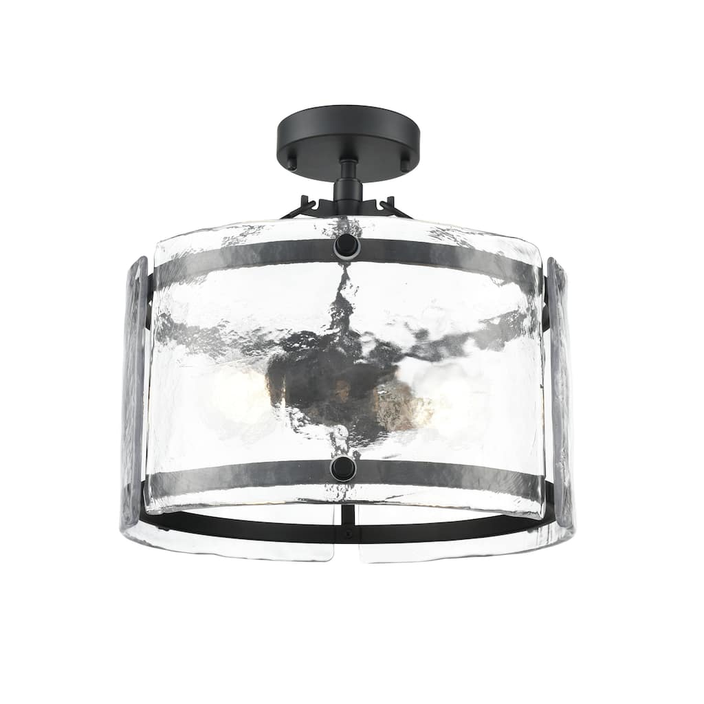 Millennium Lighting 47002 Bennetti 2 Light 15" Wide Semi-flush Drum