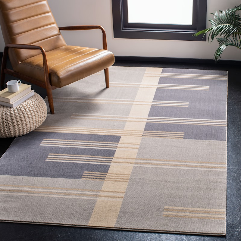 SAFAVIEH Orwell Rutha Mid-Century Modern Rug - 5'3" x 7'7" - Grey/Charcoal
