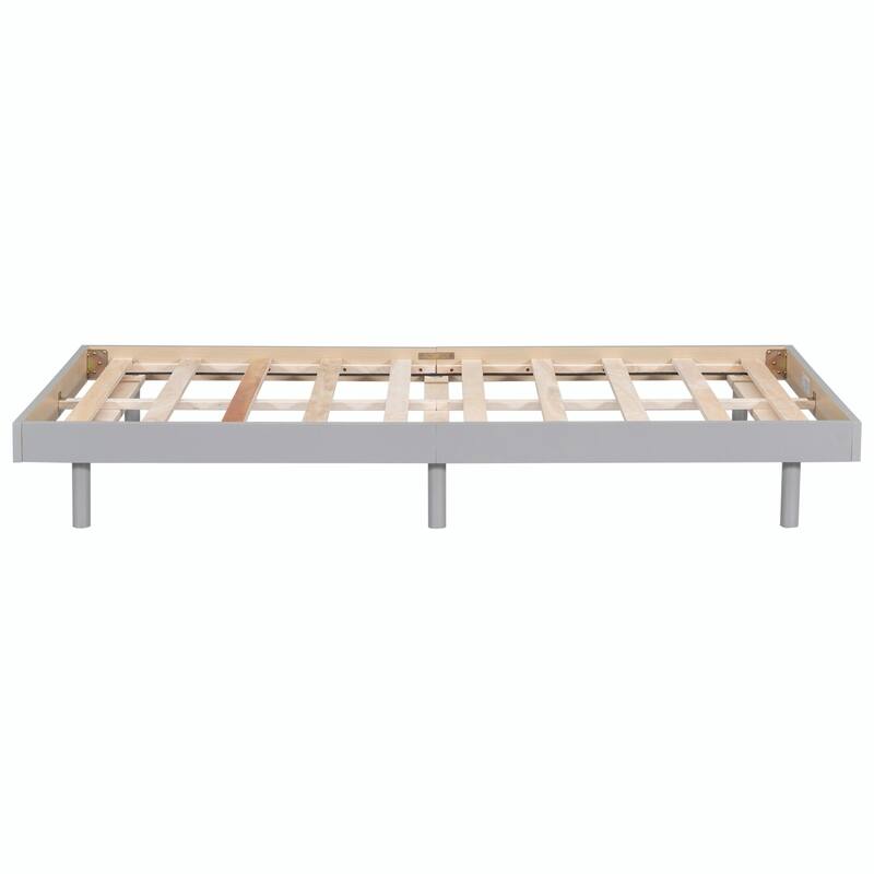 Contemporary Floating Platform Bed Frame
