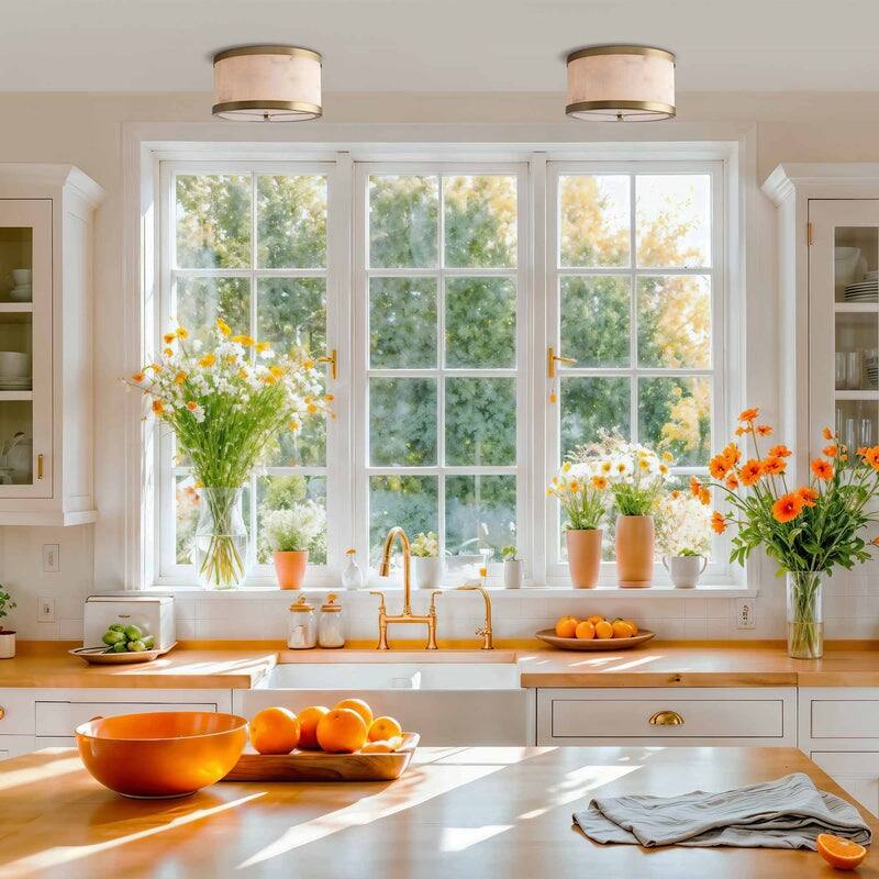 Lucerne Flush Mount - Gold