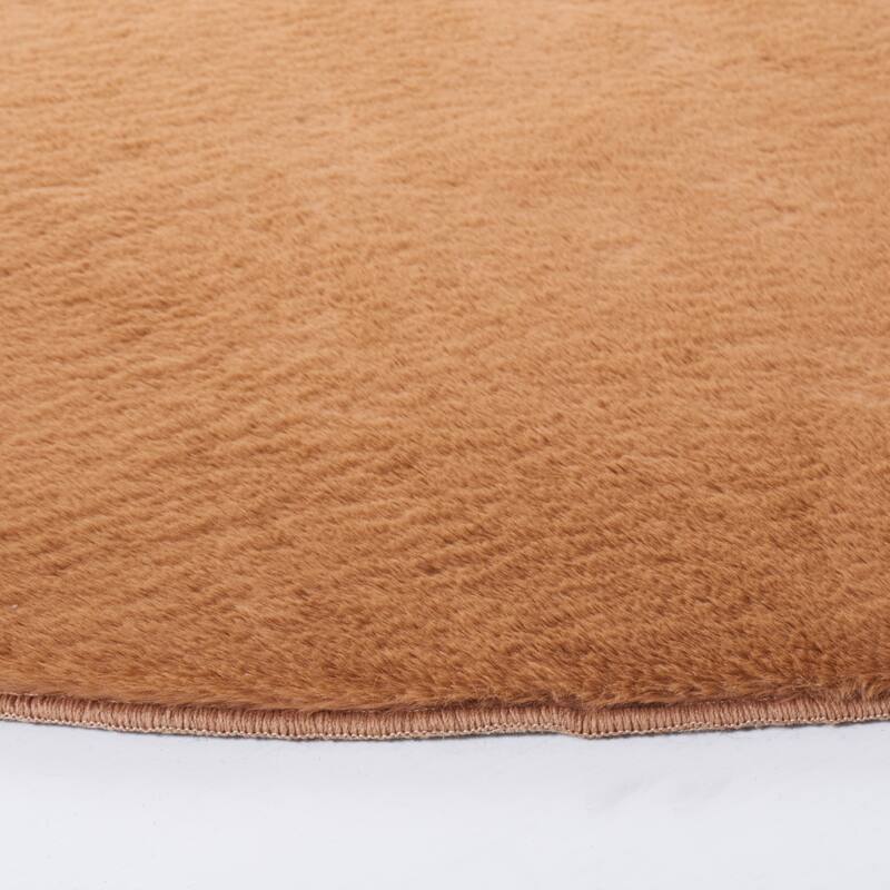 SAFAVIEH Faux Rabbit Fur Catja Machine Washable Slip Resistant