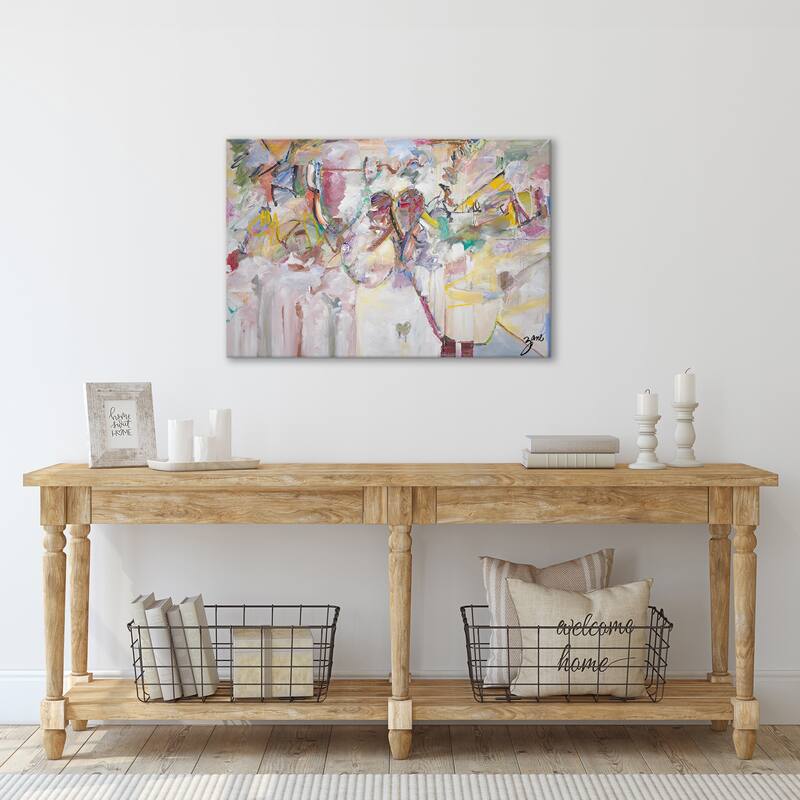 'Abstract XXI' Wrapped Canvas Wall Art