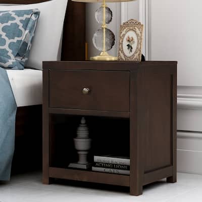 1 Drawer Solid Wood Nightstand