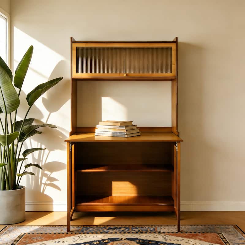 Multi Functional Bamboo Folding Table, Space Saving, Suitable For Office Use, Suitable For Indoor, Bedroom, Living Room