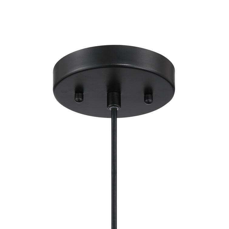 Acroma 1-Light Modern Pendant Light Fixture with Felt Shade