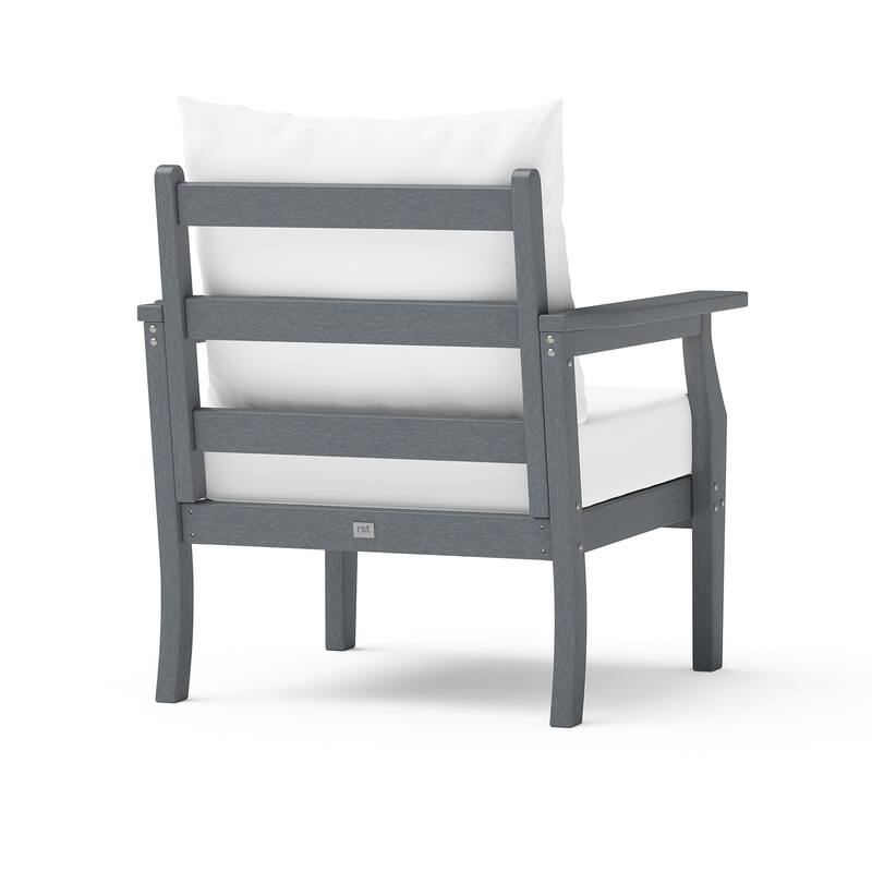 Kamas Outdoor Patio Club Chair - Charcoal Frame