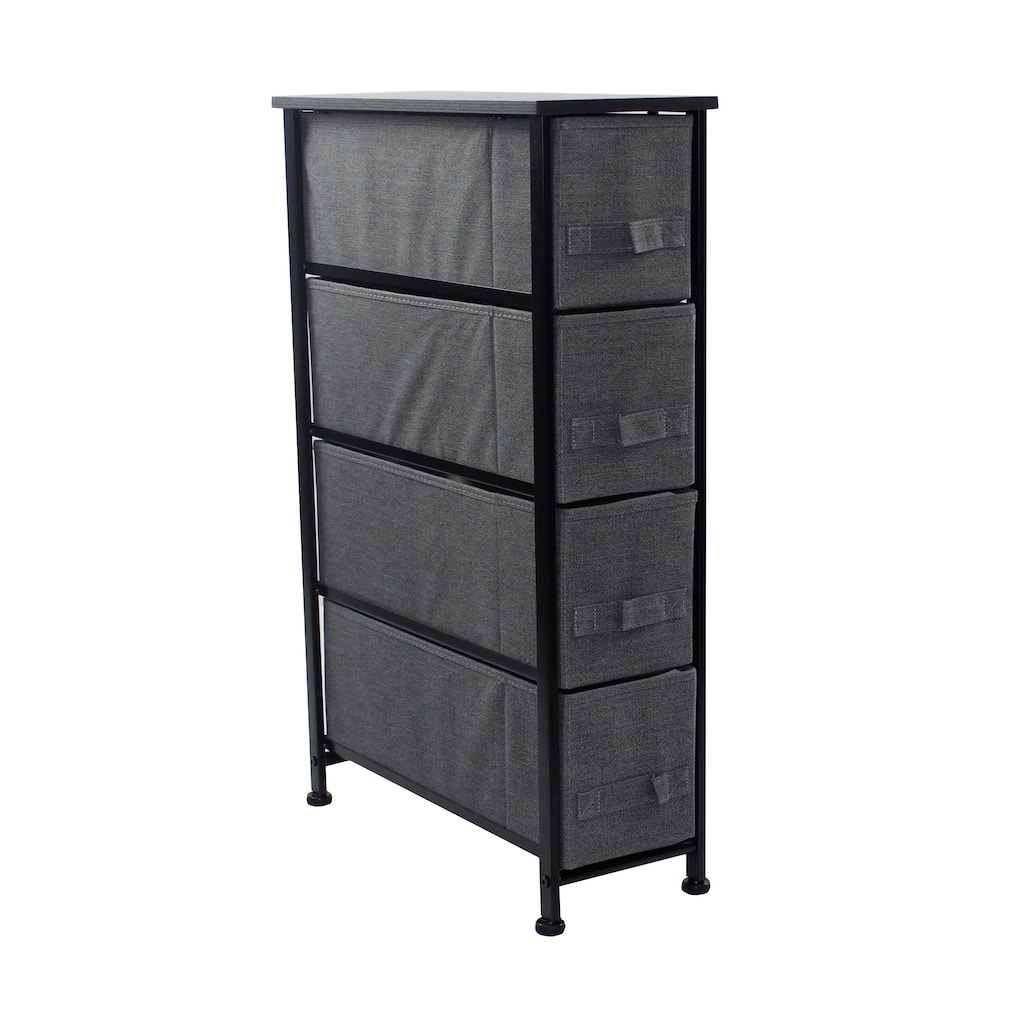 Narrow Dresser Tower with 4 Drawers - Vertical Storage for Bedroom