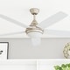 preview thumbnail 1 of 8, 52" Prominence Home Ashby Indoor Glam Ceiling Fan with Remote, Champagne
