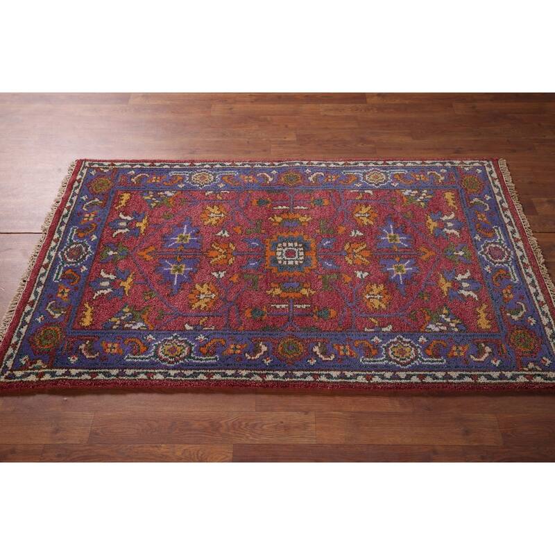 Oushak Oriental Accent Rug Hand-Knotted Wool Carpet - 3'0"x 5'1"