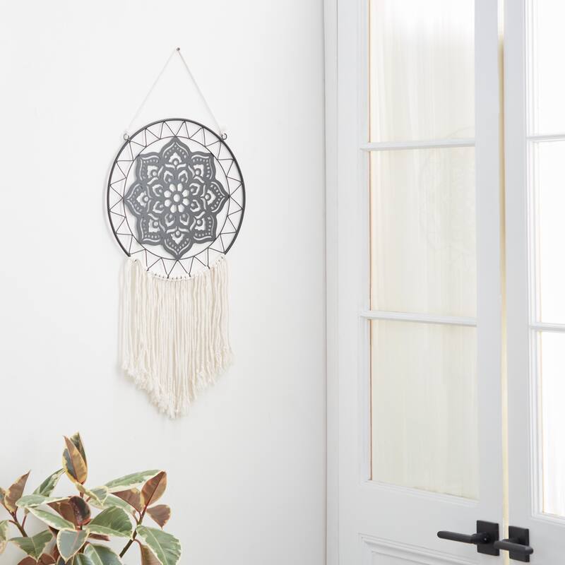 Black Iron Contemporary Wall Decor - 22"W, 49"H