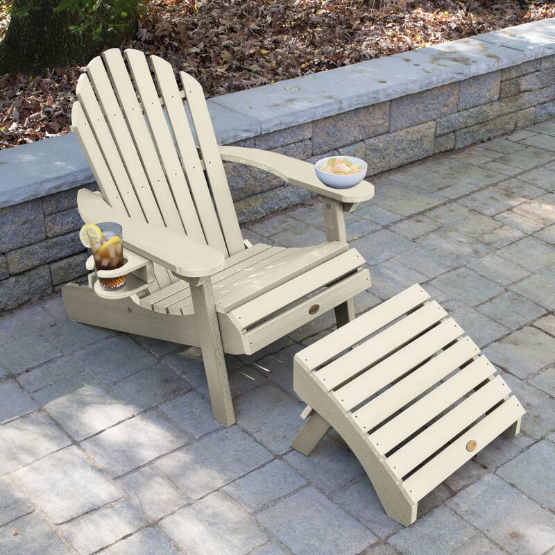 Mandalay Outdoor Chair, Ottoman, and Cupholder Set