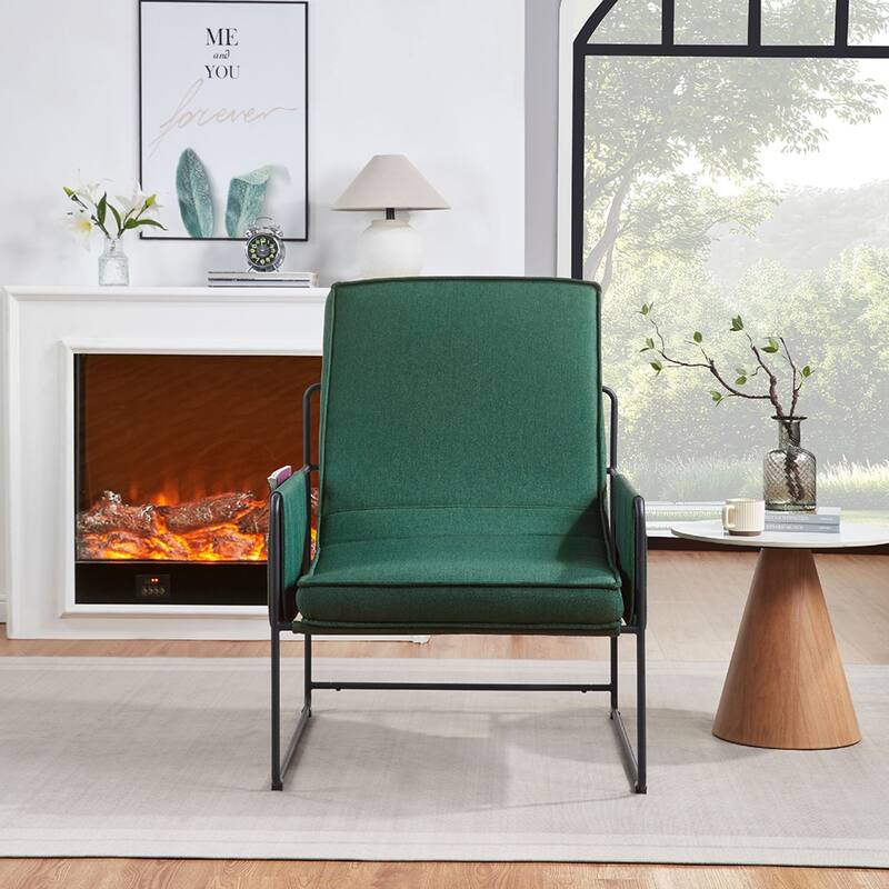 Sling Accent Chair with Removable Cushion and Storage Bag, Multi-Room
