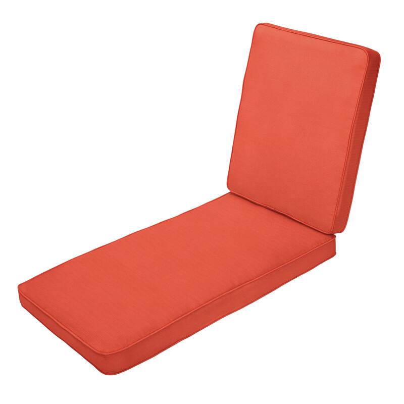 Sorra Home Sunbrella Indoor/Outdoor Chaise Lounge Cushion - 24"W x 73"L x 3"H