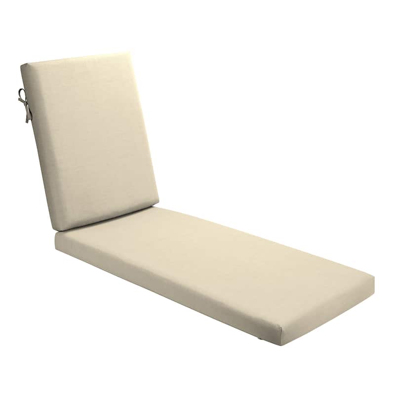 ARDEN Foam Outdoor Chaise Lounge Cushion, 21 x 72 - Tan Leala