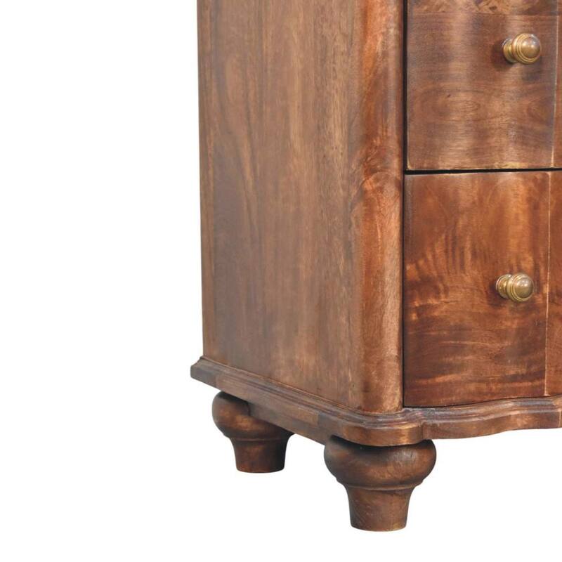 Artisan Furniture Solid Wood Camille Chest, 3-Drawers, Brown
