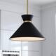 Option Matte Black and Natural Brass