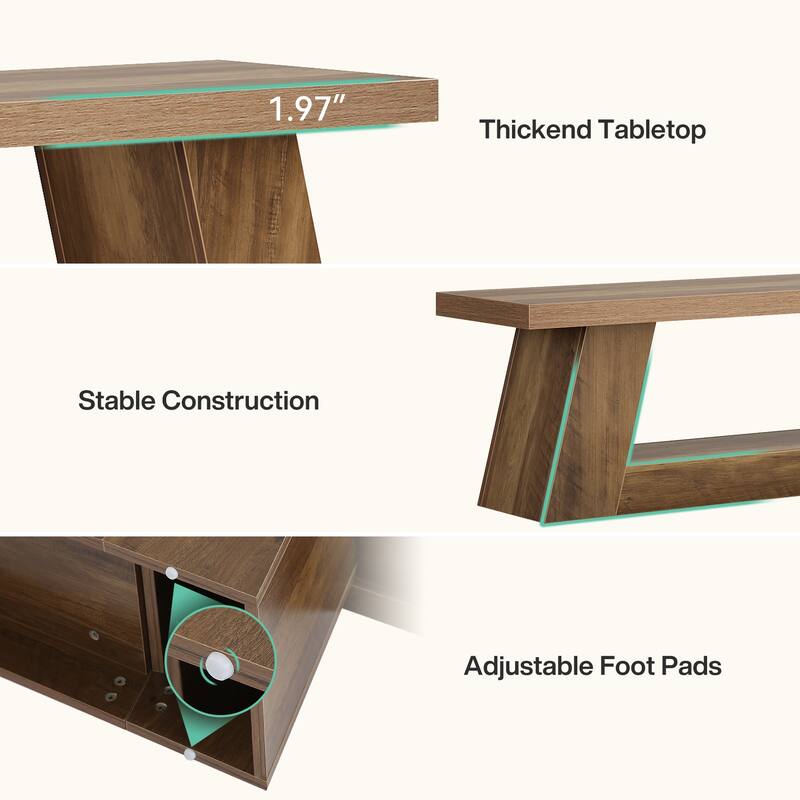 Extra Long TV Stand for TVs, Wooden Media Console with Storage Shelves, Entertainment Center for Living Room, Bedroom