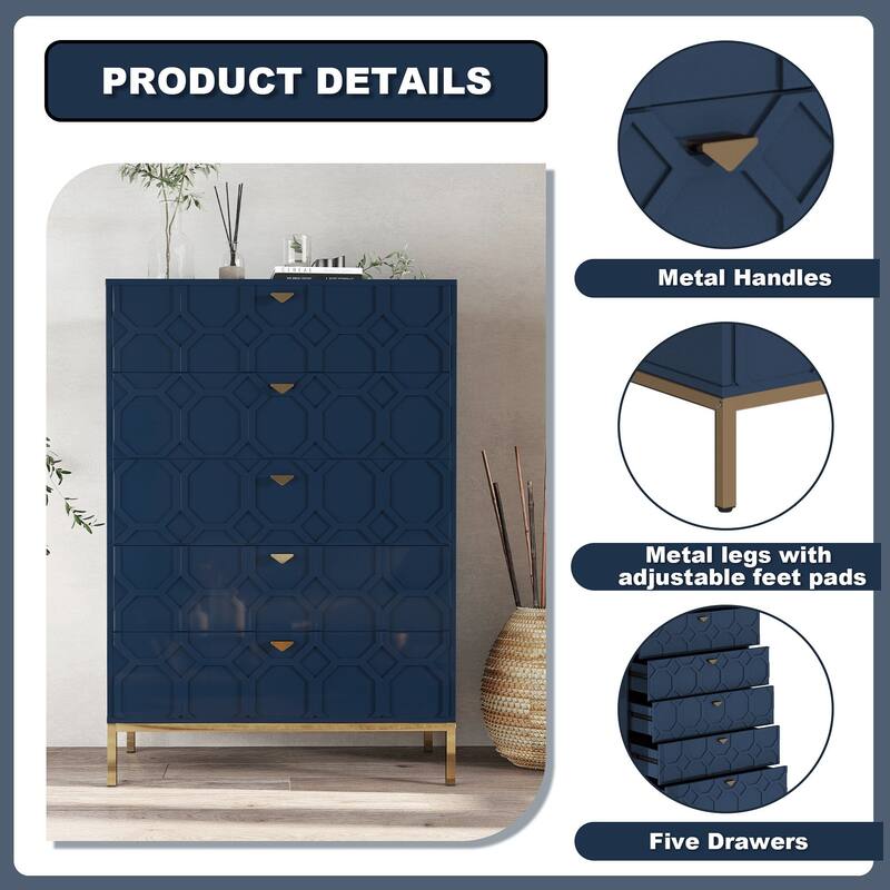 5 drawers cabinet