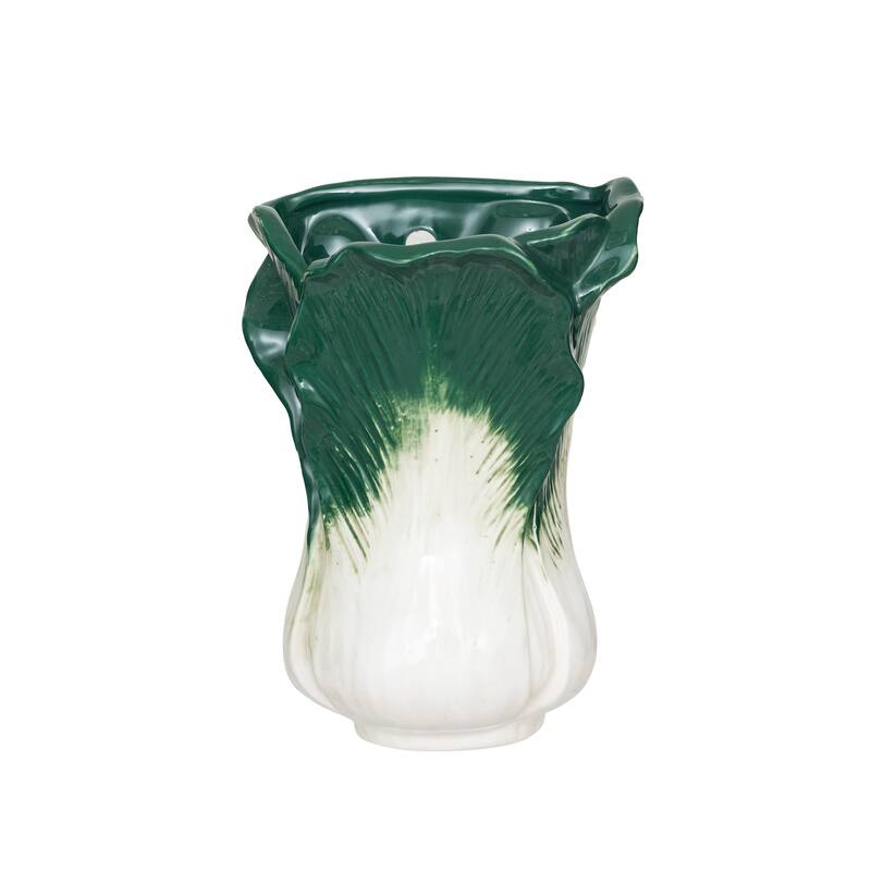 Embossed Stoneware Wall Vase Planter - 5.5"L x 4.0"W x 7.9"H
