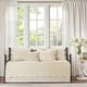 preview thumbnail 1 of 16, Madison Park Venice Cream 6 Piece Scalloped Edge Daybed Cover Set Off-White