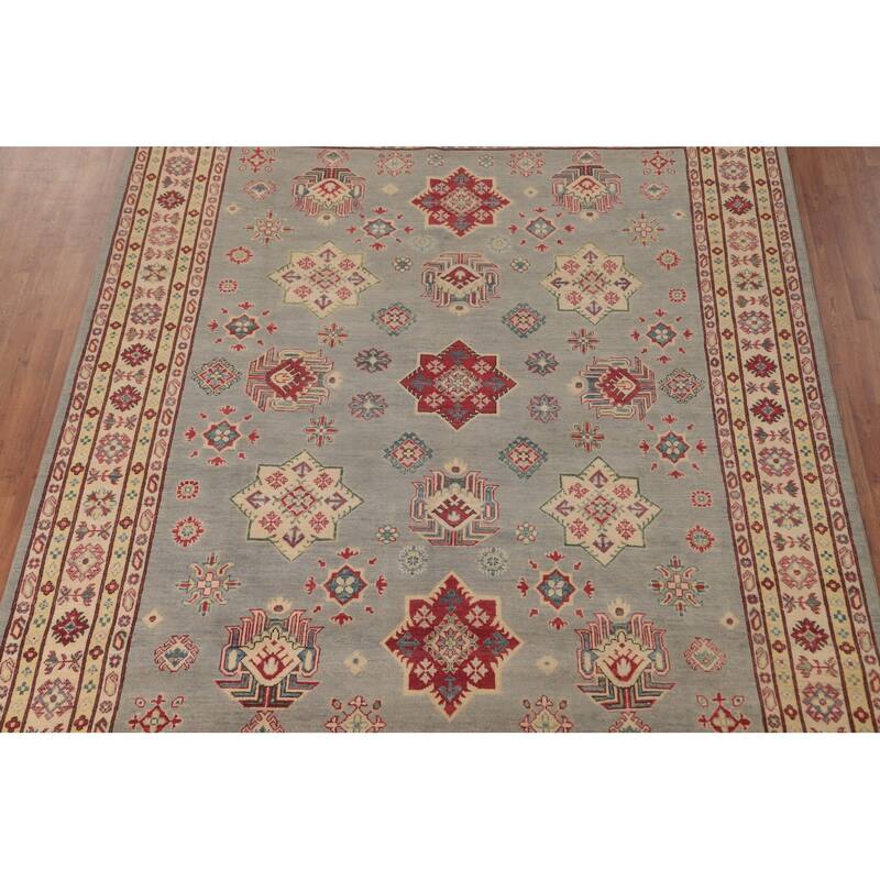 Kazak Area Rug Handmade Wool Carpet - 8'2" x 10'3"