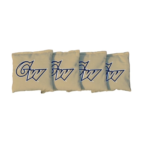 slide 2 of 3, George Washington University Colonials Gold Cornhole Bags All-Weather Resin Filled