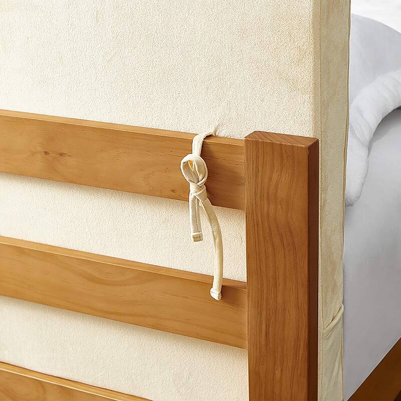 Rainha® Memory Foam Cushioned Velvet Dorm Headboard by DormCo