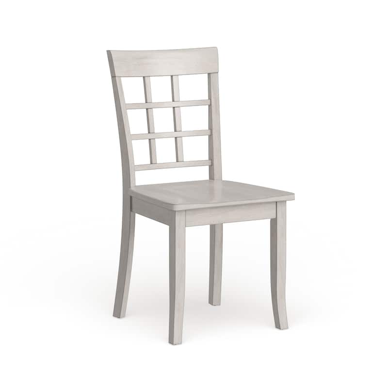 Wilmington II Window-back Dining Chairs (Set of 2) by iNSPIRE Q Classic - Antique White