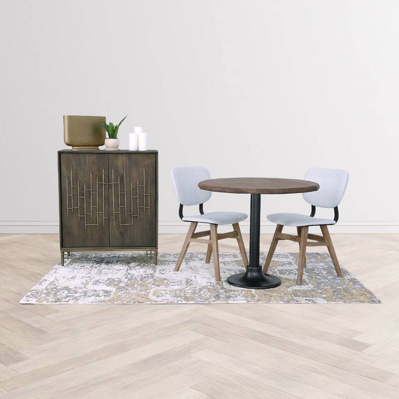 19" Wide Dining Chair, Tweed Haze (Set of 2)