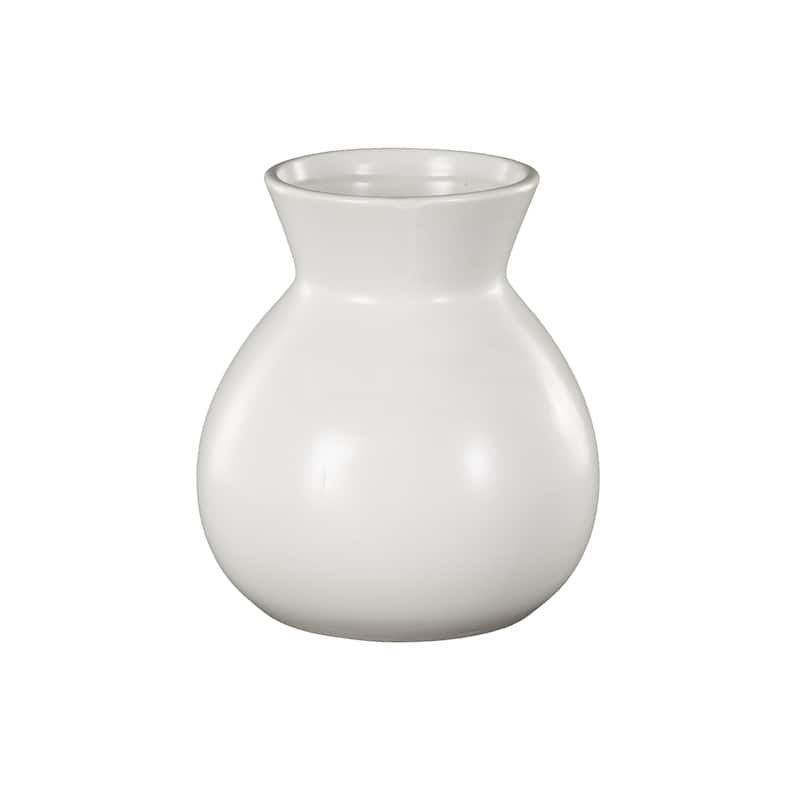Ceramic Minimalistic Decorative Vase - Black or White - Roche River Decor