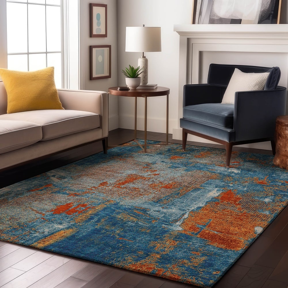 Premium Washable Super Soft Abstrct Flair Mayfield Rug