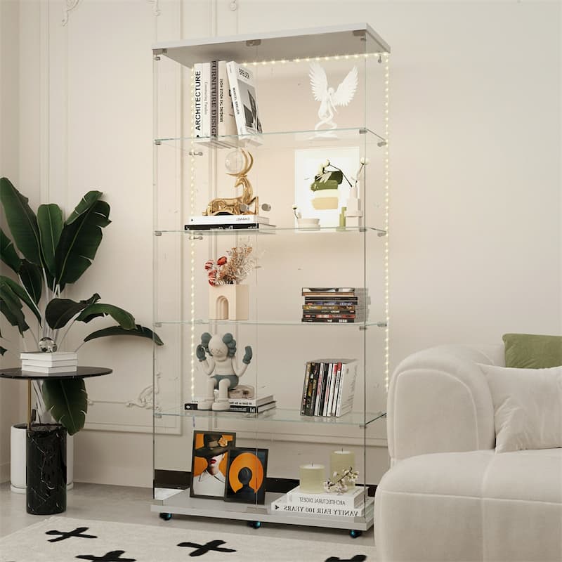 Tempered Glass Display Cabinet,Storage Cabinet,File Cabinet,with LED