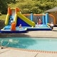 preview thumbnail 2 of 7, Gymax Giant Soccer-Themed Inflatable Water Slide Bouncer Splash Pool
