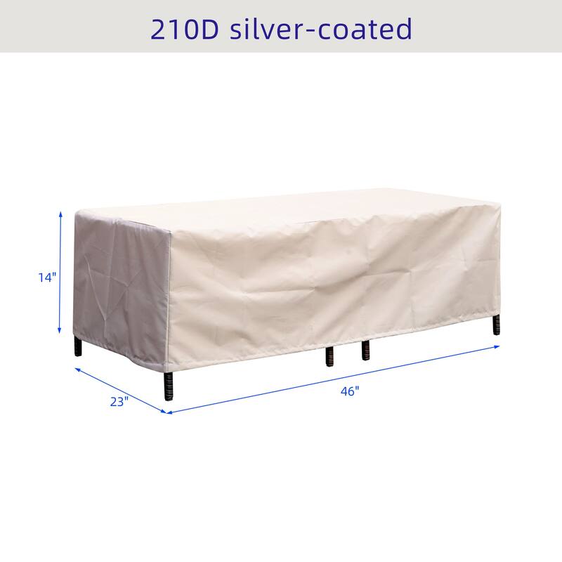 6-piece Wicker Outdoor Patio Furniture Set Swivel Chairs with Ottoman