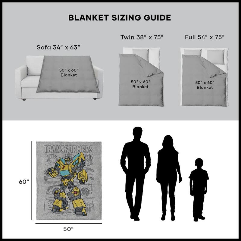 Hasbro Transformers Silk Touch Throw Blanket