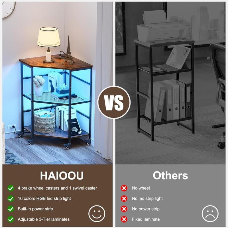 Corner Printer Stand Table