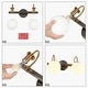 preview thumbnail 36 of 34, Aladari Modern Gold 3-Light Bathroom Vanity Lights Opal Glass Wall Sconces