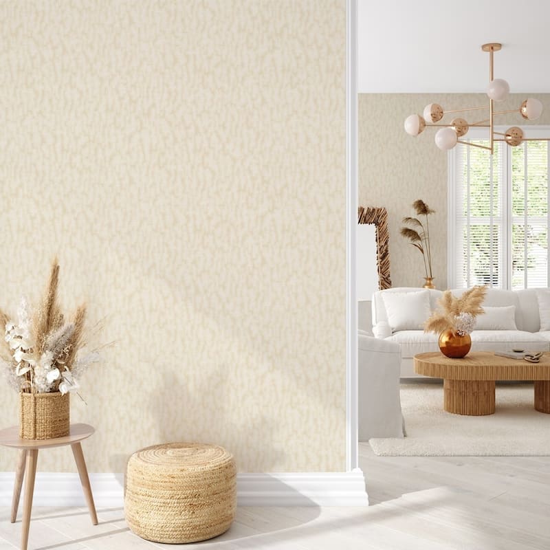 Abstract Metallic Accents Glam Solid Color Wallpaper