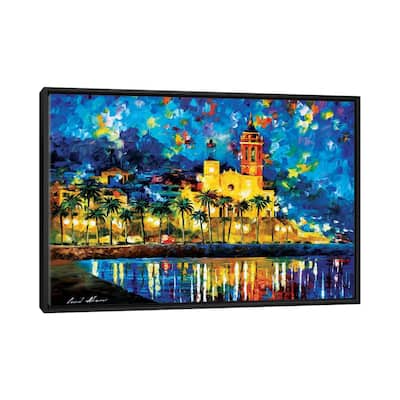 iCanvas "Spain, Sitges" by Leonid Afremov Framed Canvas Print