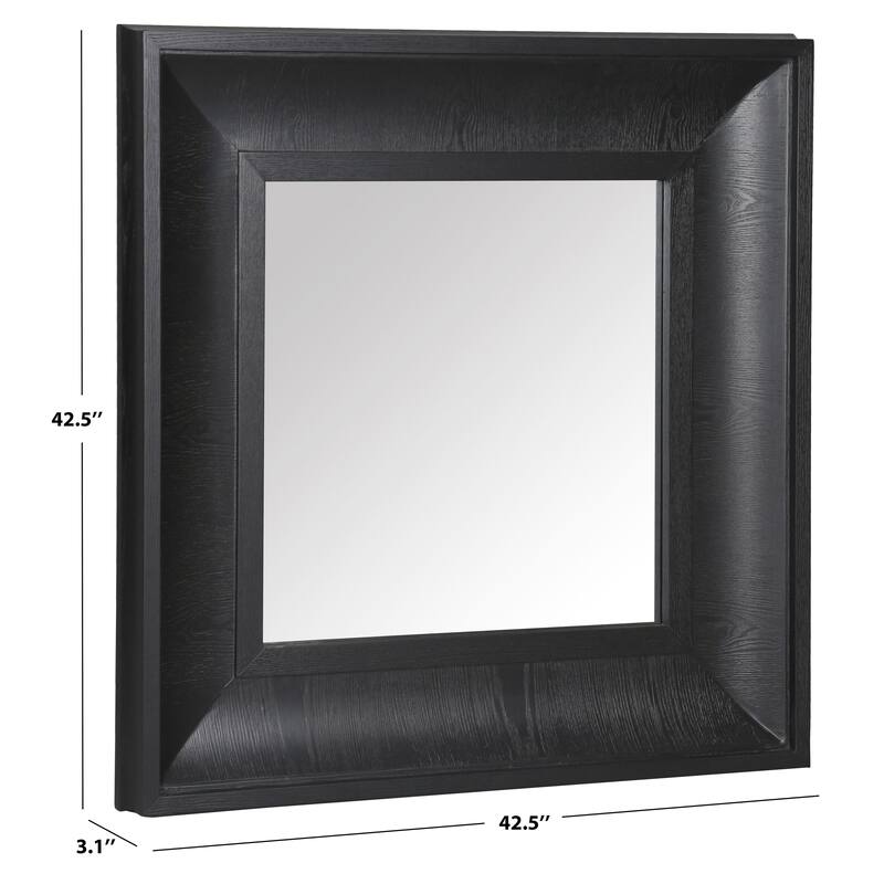 SAFAVIEH Couture Kaya 42.5-inch Square Wood Mirror - 42.5"W x 3.1"D x 42.5"H