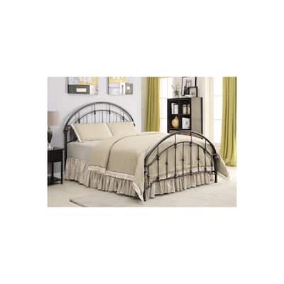 Metal Bohemian Bed Frame - Curved Design, Bronze Finish, Minimalist Style Bed, Easy Assembly, Quality Construction
