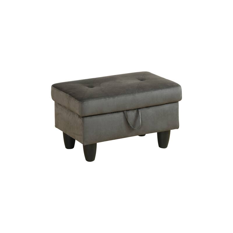 Grey Flannel 3-Piece Living Room Sofa Set