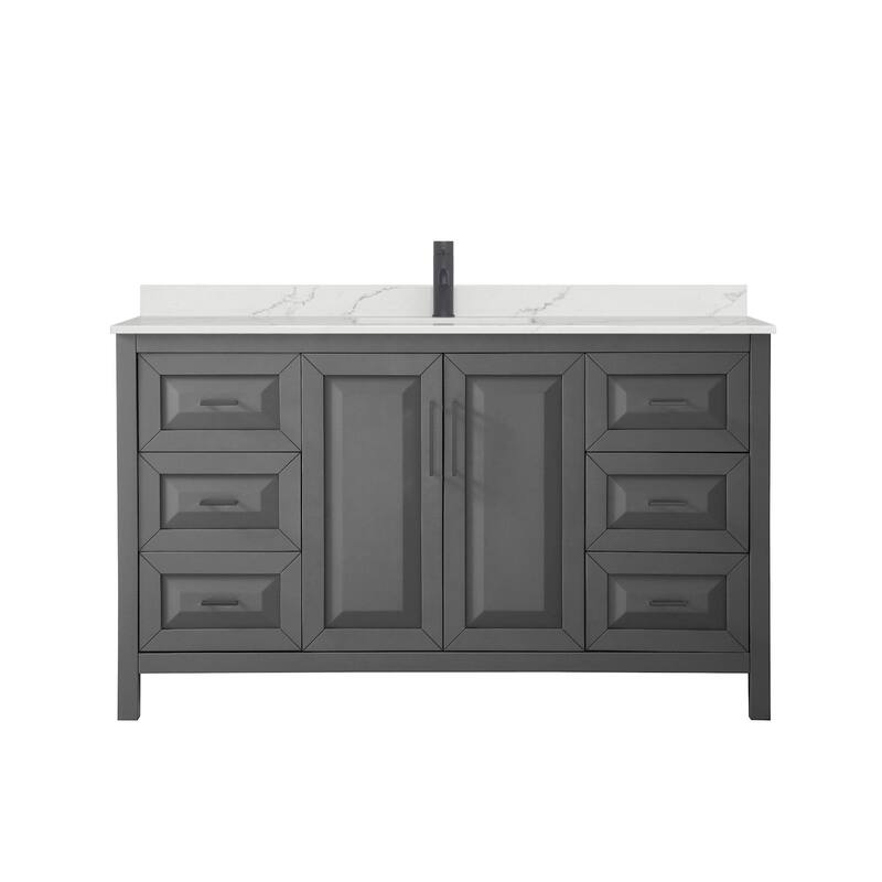 Wyndham Collection WCV252560S-QTZ-UNSMXX Daria 60" Free Standing