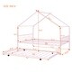 preview thumbnail 5 of 28, Full Size Metal House Bed with Twin Size Trundle