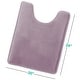 preview thumbnail 2 of 3, Clara Clark Ultra Soft Plush Bathroom Rug - Non-Slip, Velvet, Memory Foam Bath Mat - Set of 2