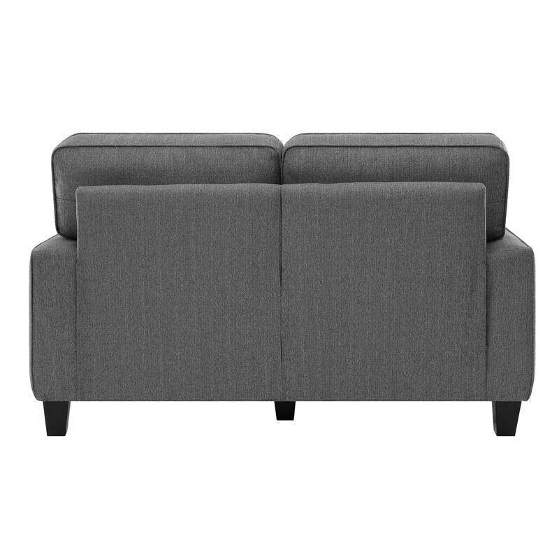 Serta Palisades Upholstered 61" Sofas for Living Room Modern Design Couch, Straight Arms, Tool-Free Assembly